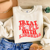 Kind People Vibes Letter Sweatshirt